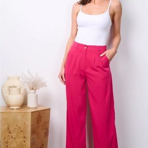 Wide leg dress pants, two colors, cool and soft fabric.